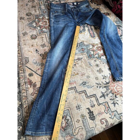 Replay Blue Jeans Vintage Pearl Straight Leg Denim y2k Size 27 - Picture 10 of 14